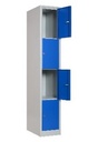 Kleedkamerkast, 1 kast 300 mm, 4 hoog