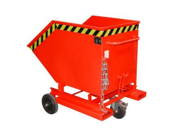 Containerwagen KW-ET 400, gelakt, Vuurrood