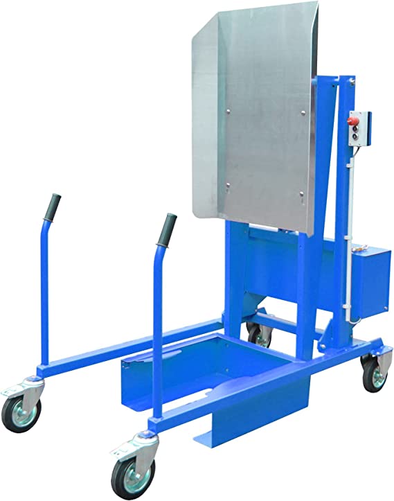 Afvalcontainer-Kiepstation MKS-12V, gelakt, Lichtblauw