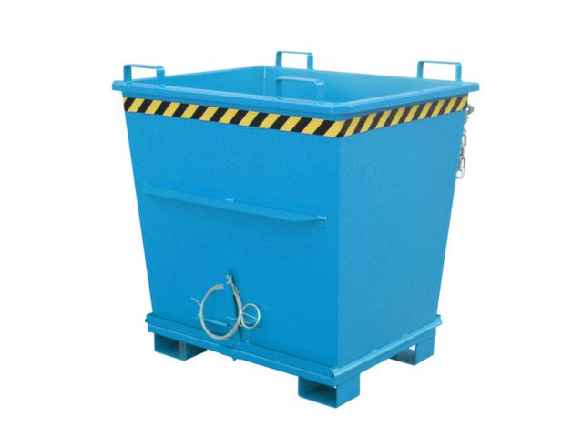 Bodemklepcontainer BKB 1000, gelakt, Lichtblauw