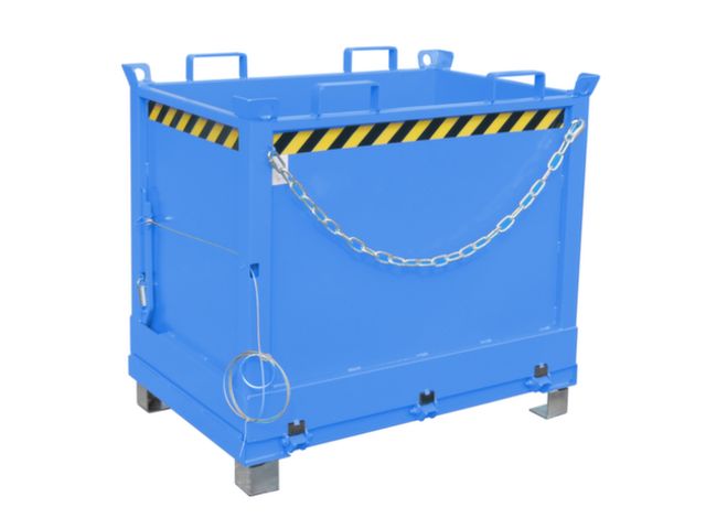 Bodemklepcontainer FB 750, gelakt, Lichtblauw