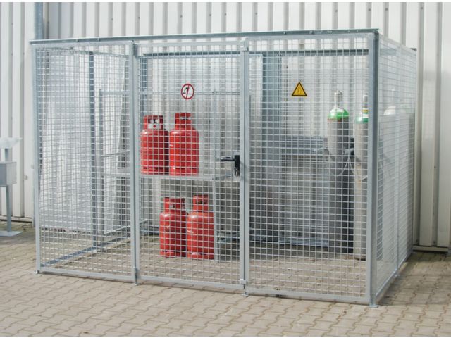 Gasflessen-container GFC-M5, vuurverzinkt