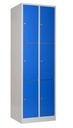 Kleedkamerkast, 2 kasten 300 mm, 3 hoog