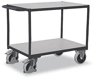 ESD Heavy-duty tafelwagen met 2 laadvlakken