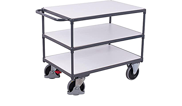 ESD tafelwagen voor zwaar gebruik met 3 laadvlakken