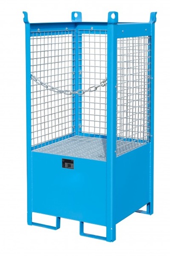 [4442-06-0000-3] Vaten-stapelpallets FSP-1 D, gelakt, Lichtblauw