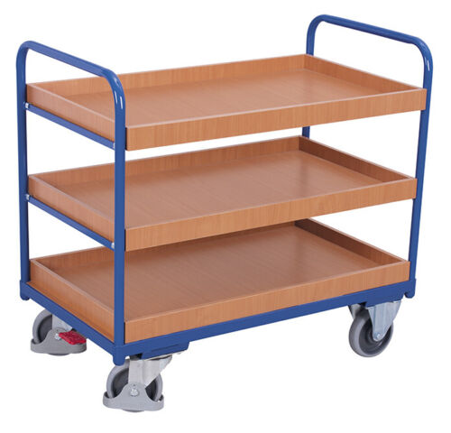 Lage etagewagen met 3 kuiplegborden - Variofit