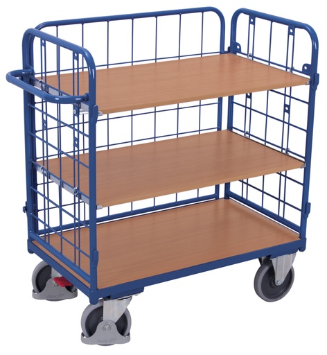 Lage etagewagen met 3 legborden - Variofit