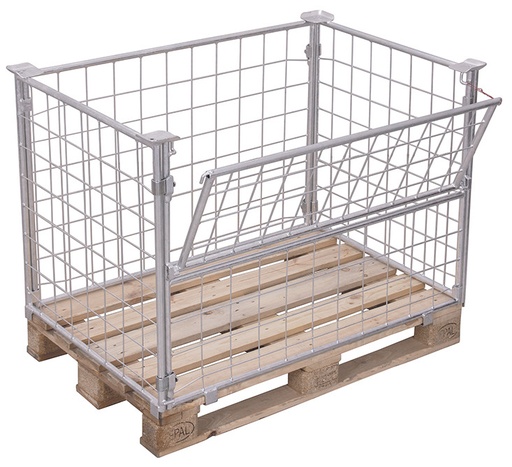 opzetwanden voor palletten Type 64, gegalvaniseerd - Variofit